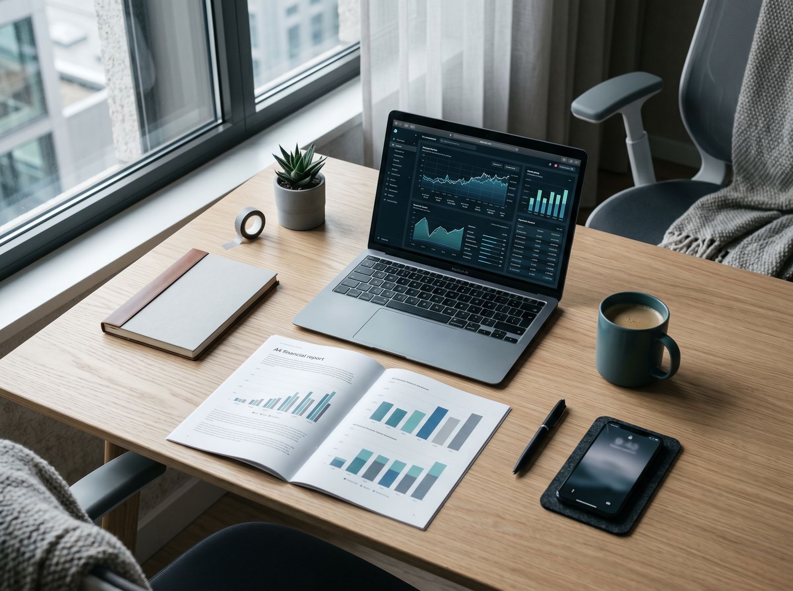 Financial report workspace